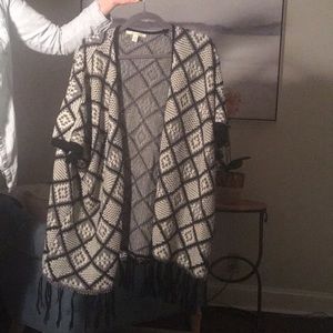 Black and white cardigan